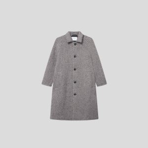 Les Deux || Michael Twill Wool Coat - Salt Pepper