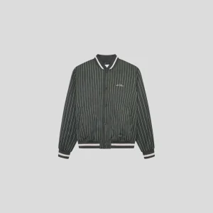 Les Deux || Varsity Tech Pinstripe Jacket - Duffel Bag