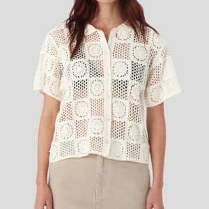 Obey || Agatha Crochet Knit Sweater - Unbleached