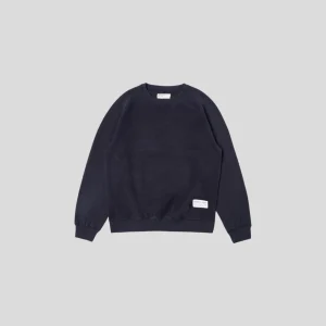 Universal Works || Brush Back Sweat - Navy