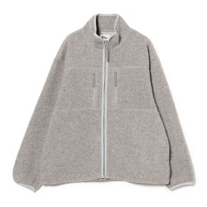 ANTONIO WOOL ZIP UP HEATHER GREY