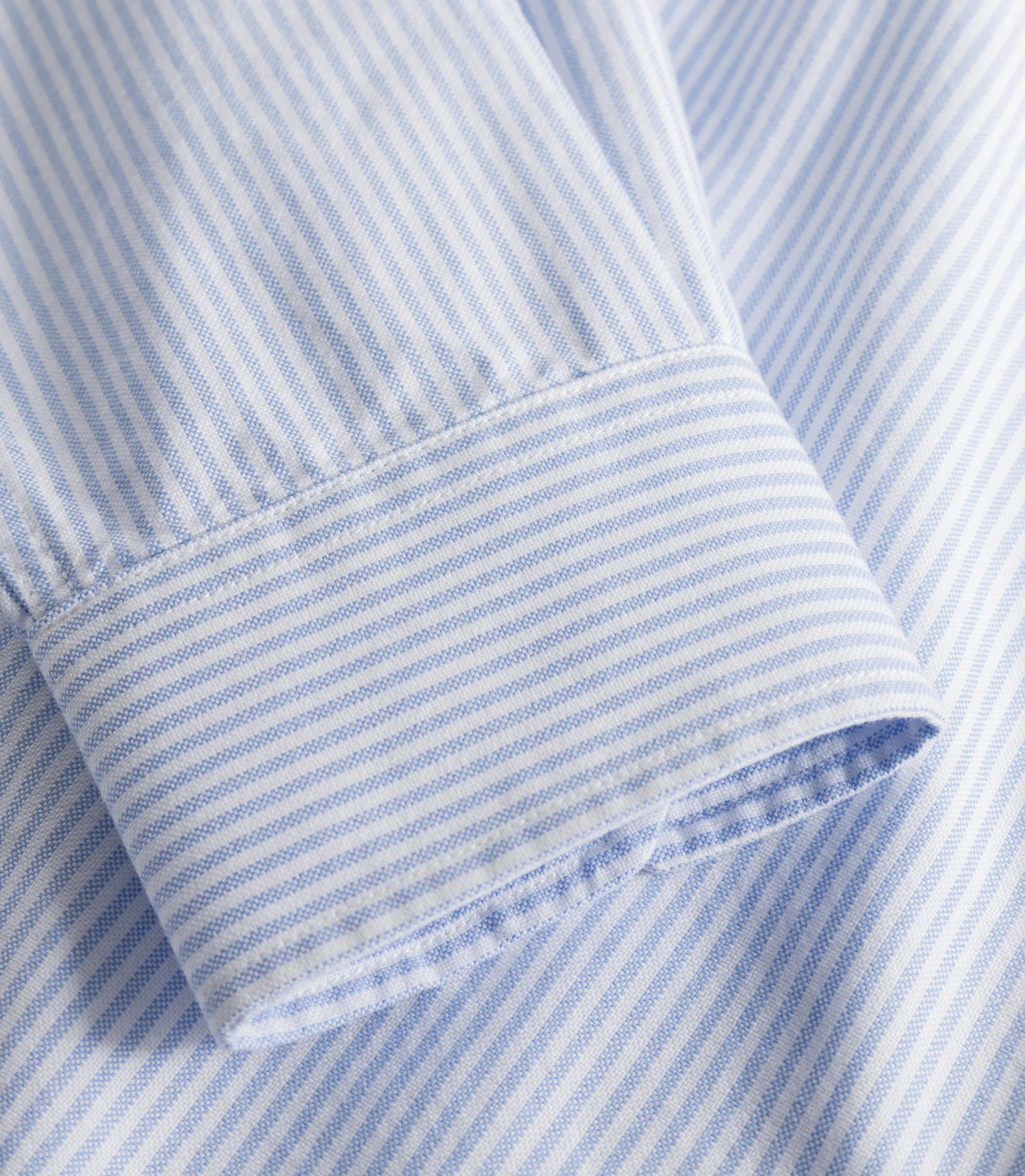 NORSE STANDARD OXFORD BD SHIRT PALE BLUE STRIPE – Image 3
