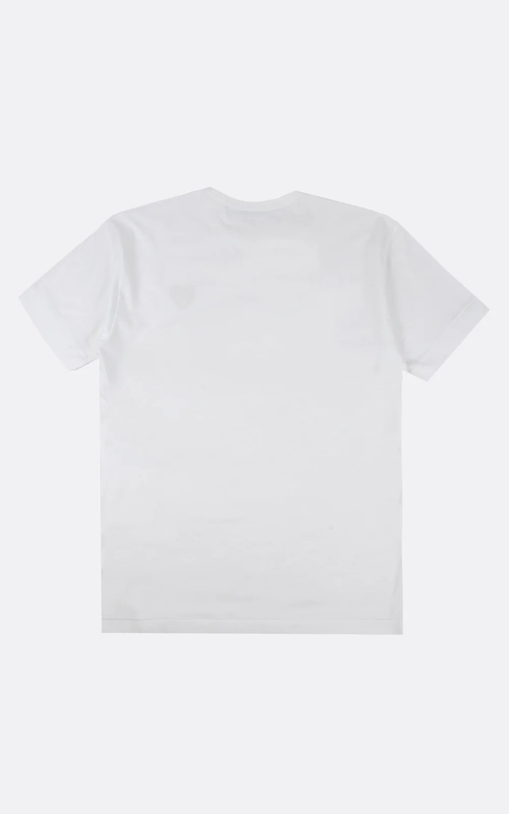 PLAY CDG T-SHIRT-WHITE/GOLD HEART EMBLEM – Image 2