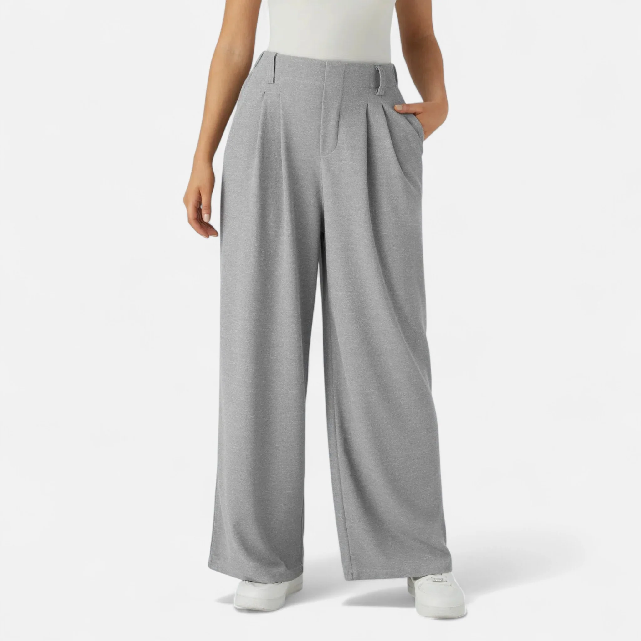 Amarendi | Pantalon Femme De Travail Classique À Jambes Larges – Image 5