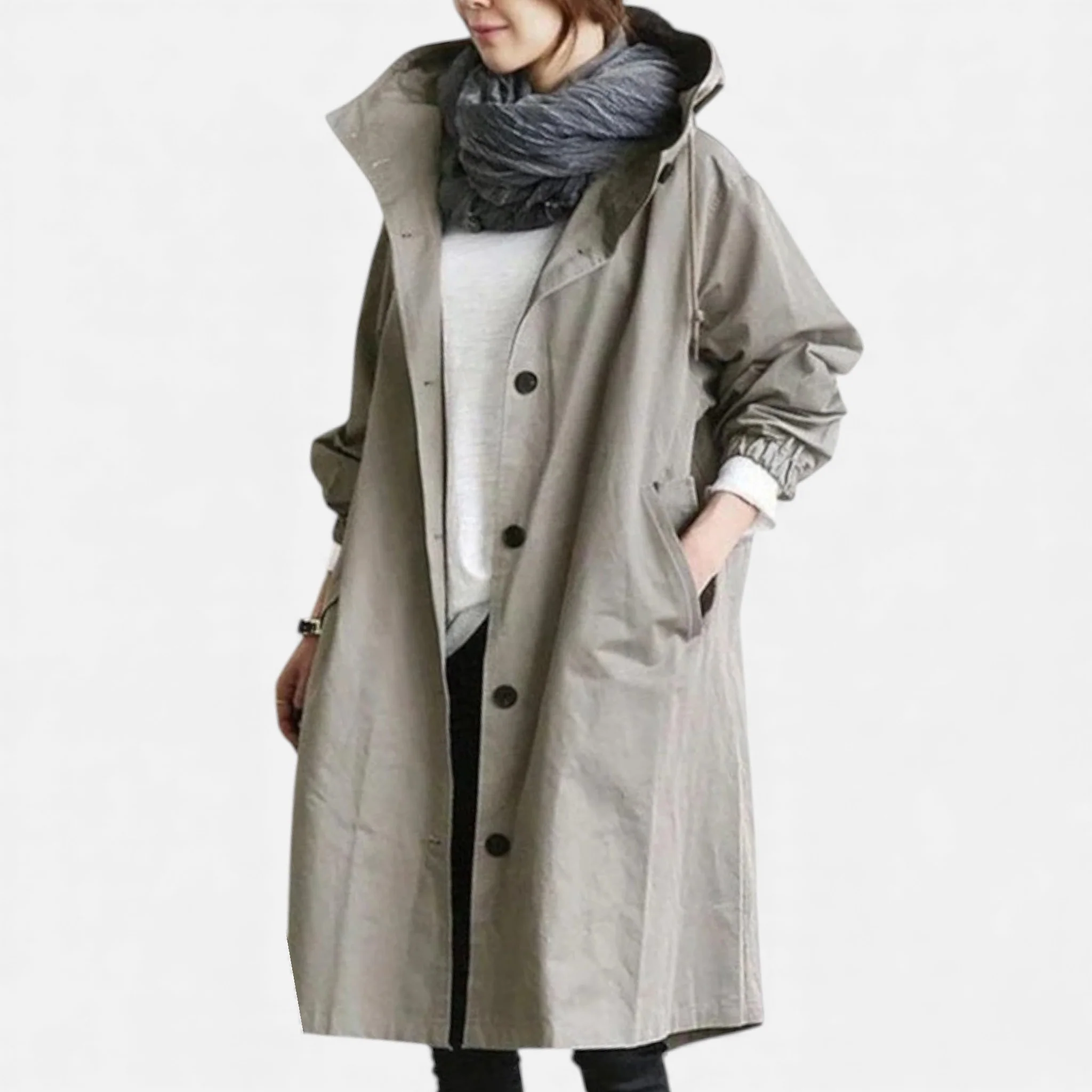 Amarendi | Trench Femme – Capuche Élégante – Image 3