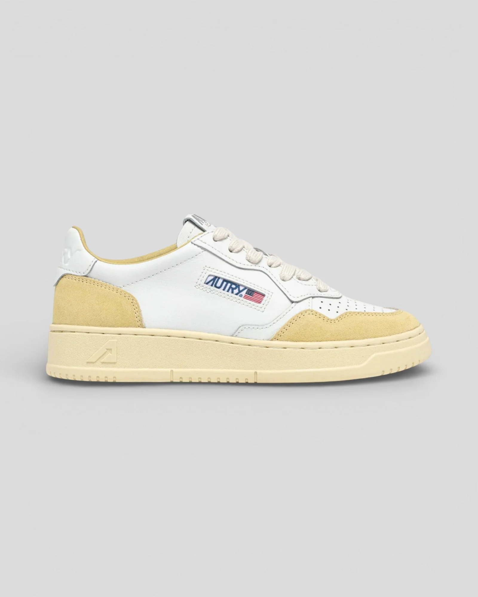 Autry || Medalist FT10 - White/Mustard - M'