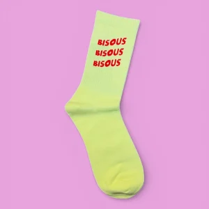 Bisous Bisous || Socks Sonics - Light Yellow - M'