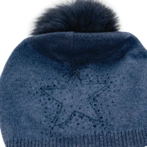 TUQUE ETOILE POMPOM FOURRURE
