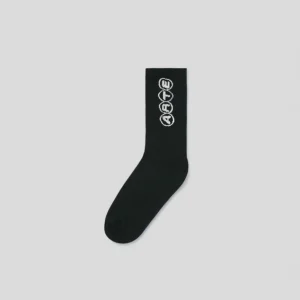 Arte || Circle Logo Socks - Black - M’