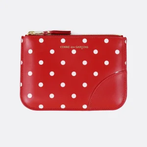 WALLET / SMALL POUCH DOT LEATHER RED