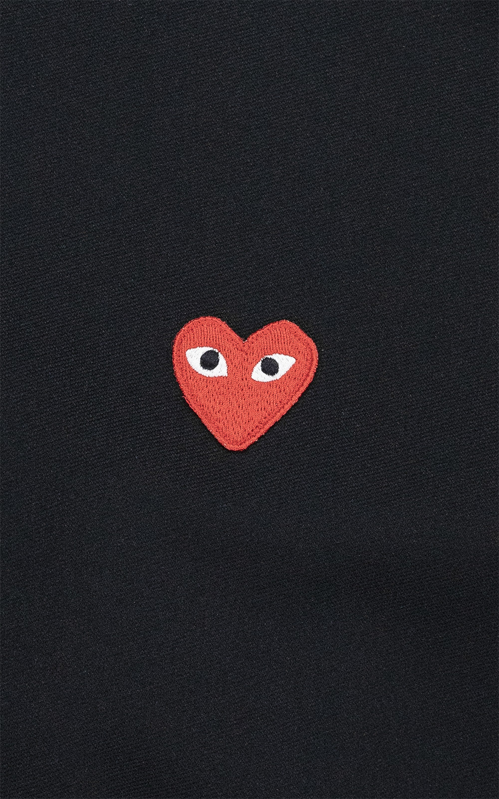 PLAY CDG HOODIE BLACK/RED HEART EMBLEM – Image 3