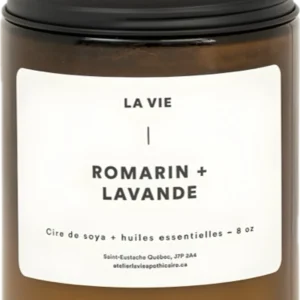 BOUGIE ROMARIN LAVANDE