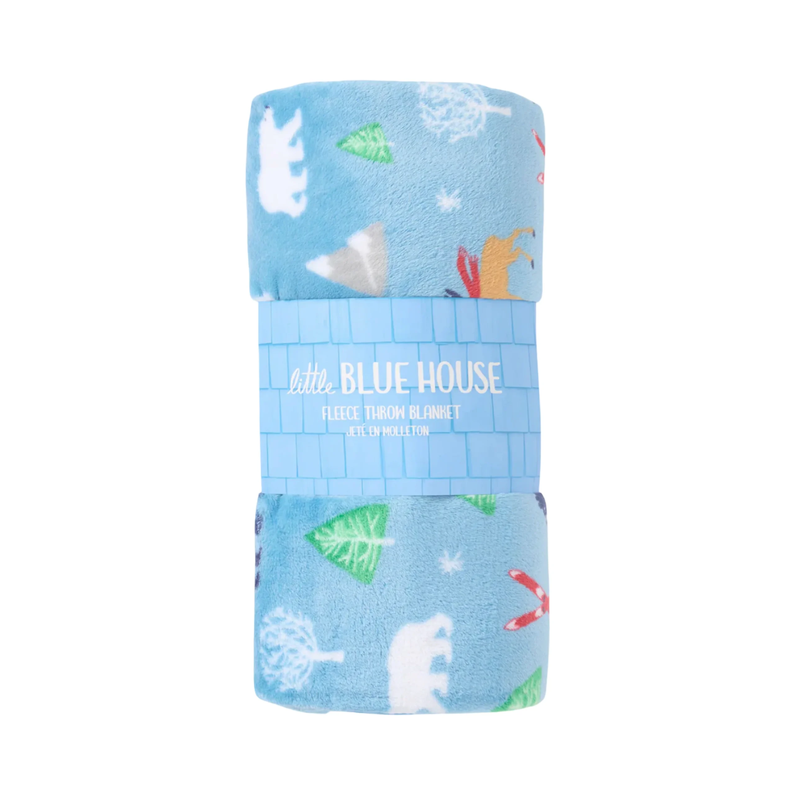 COUVERTE MOLLETON SKI D'ANTAN MILKY BLUE