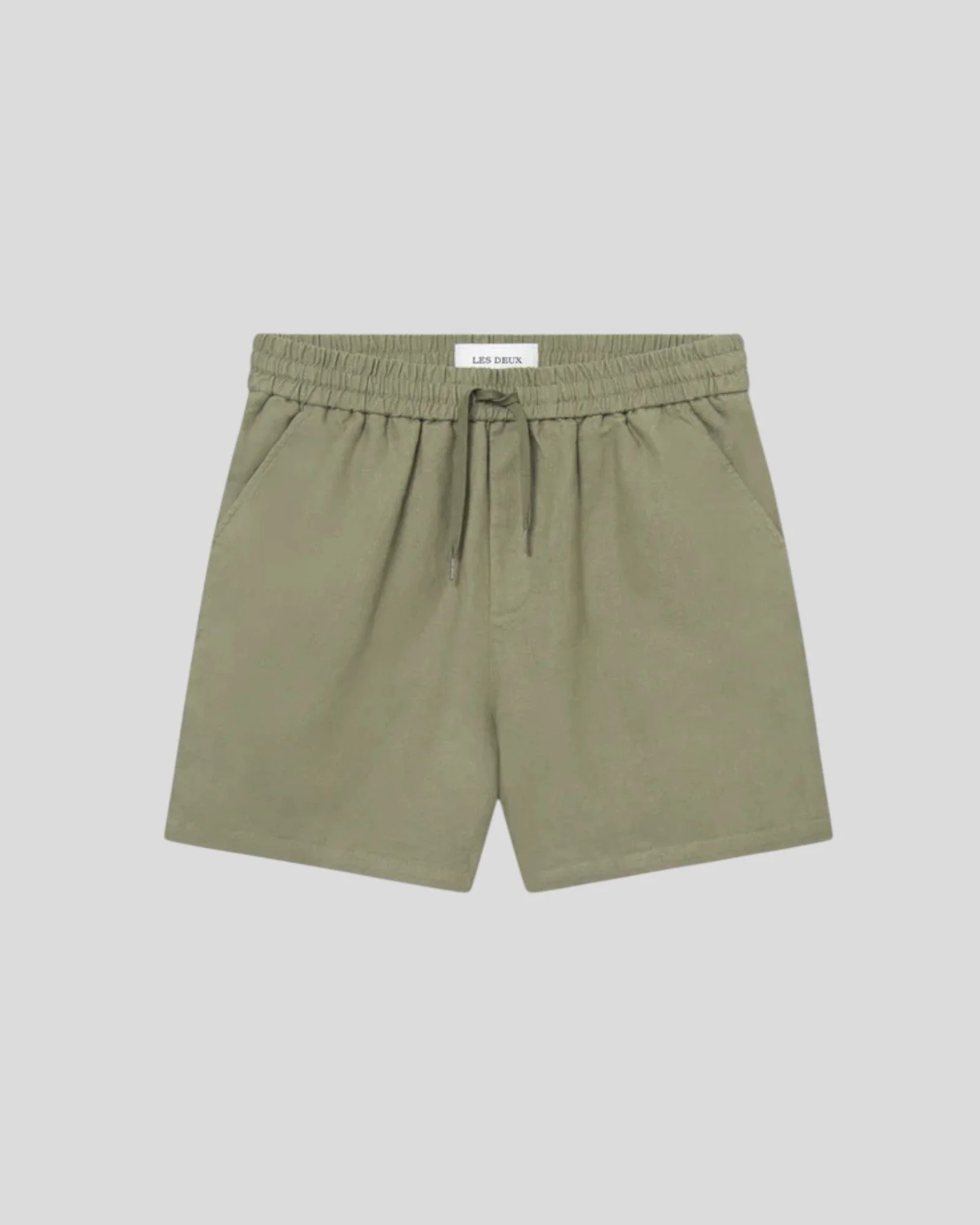 Les Deux || Otto Linen Shorts - Lichen Green