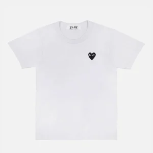 PLAY CDG T-SHIRT WHITE/BLACK HEART EMBLEM