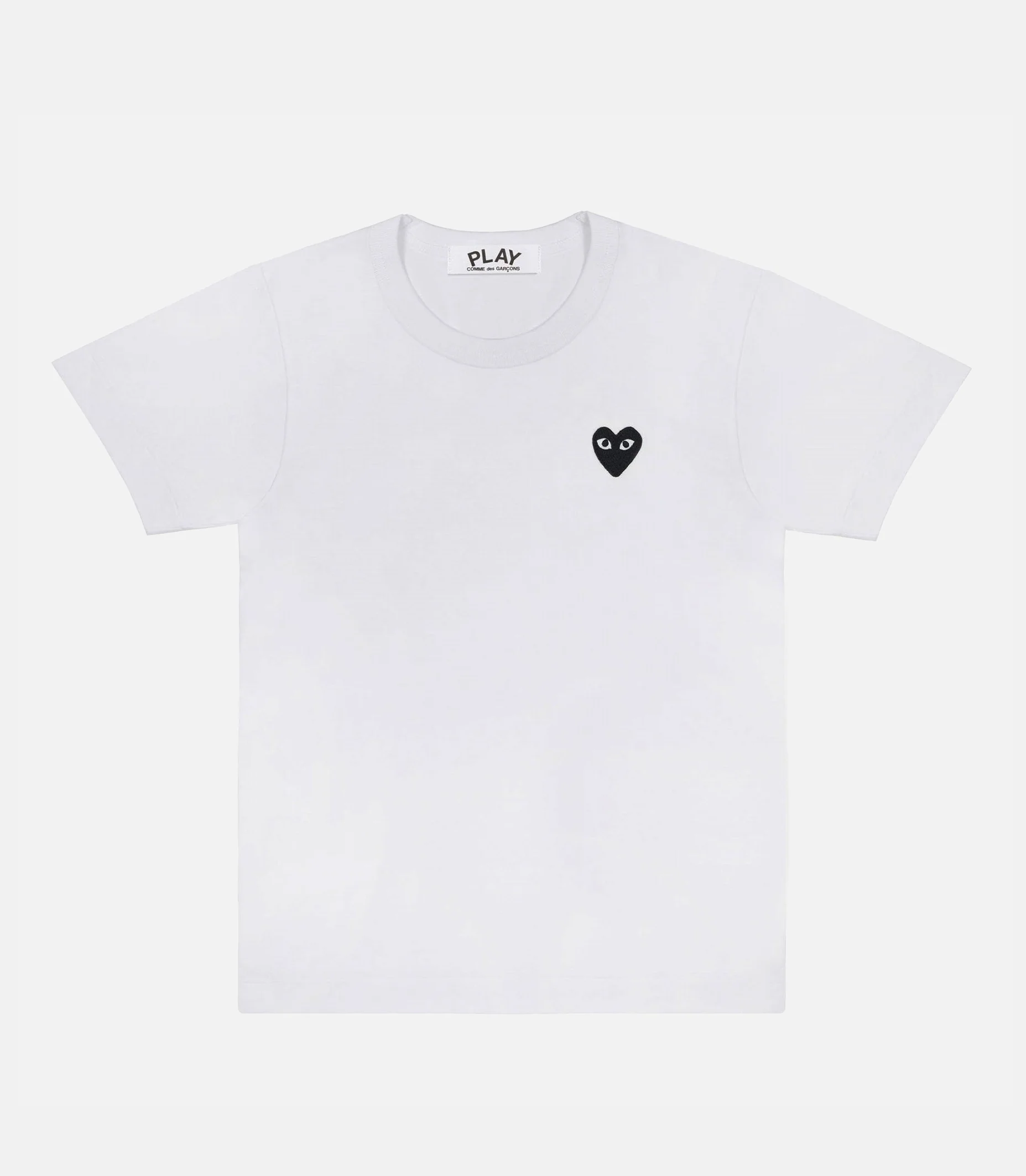PLAY CDG T-SHIRT WHITE/BLACK HEART EMBLEM