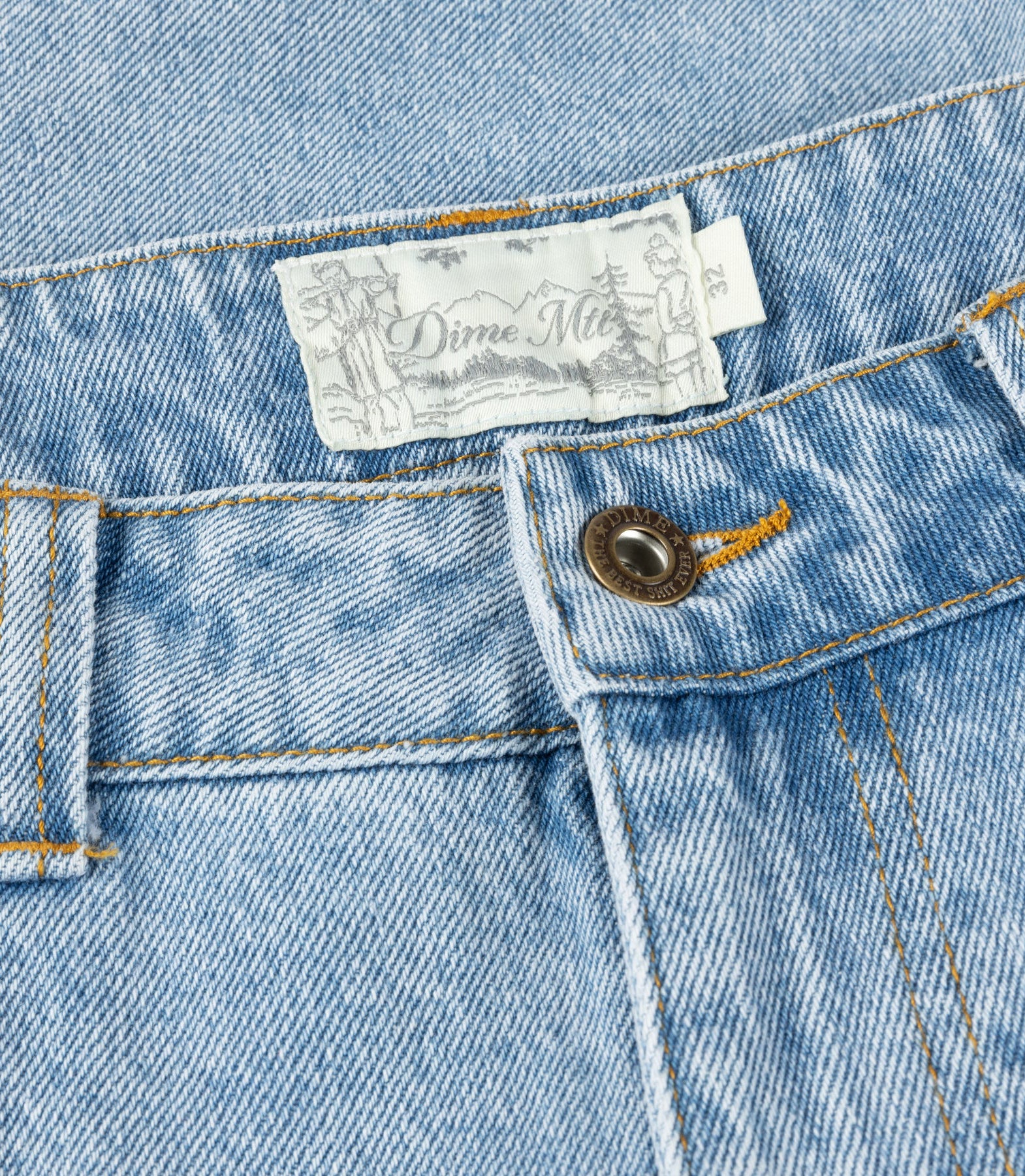 CARPENTER DENIM SHORT BLUE WASHED – Image 3