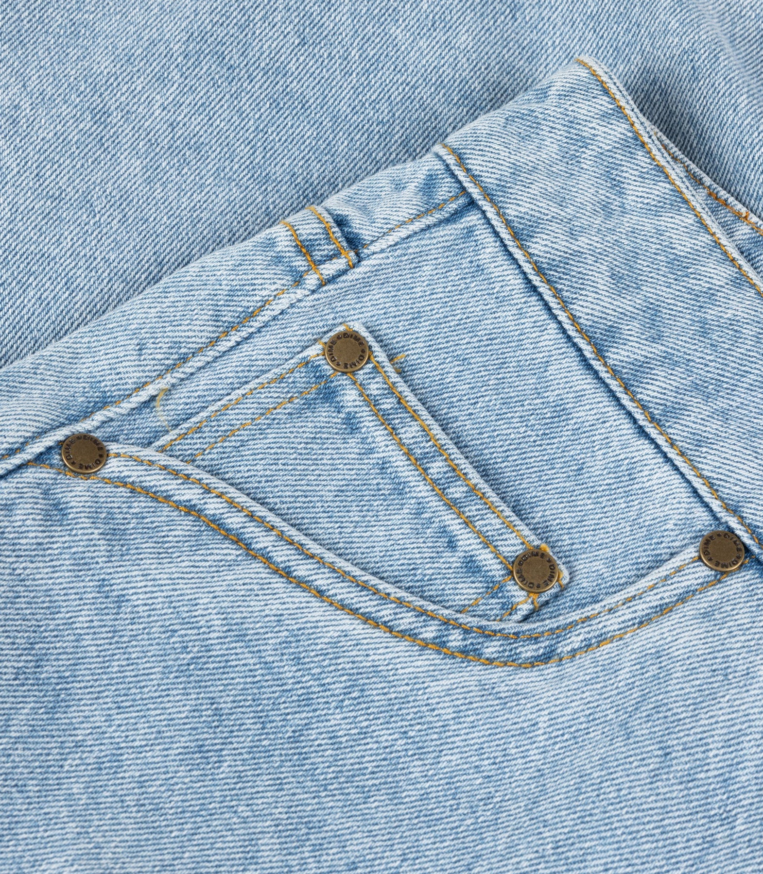 CARPENTER DENIM SHORT BLUE WASHED – Image 4