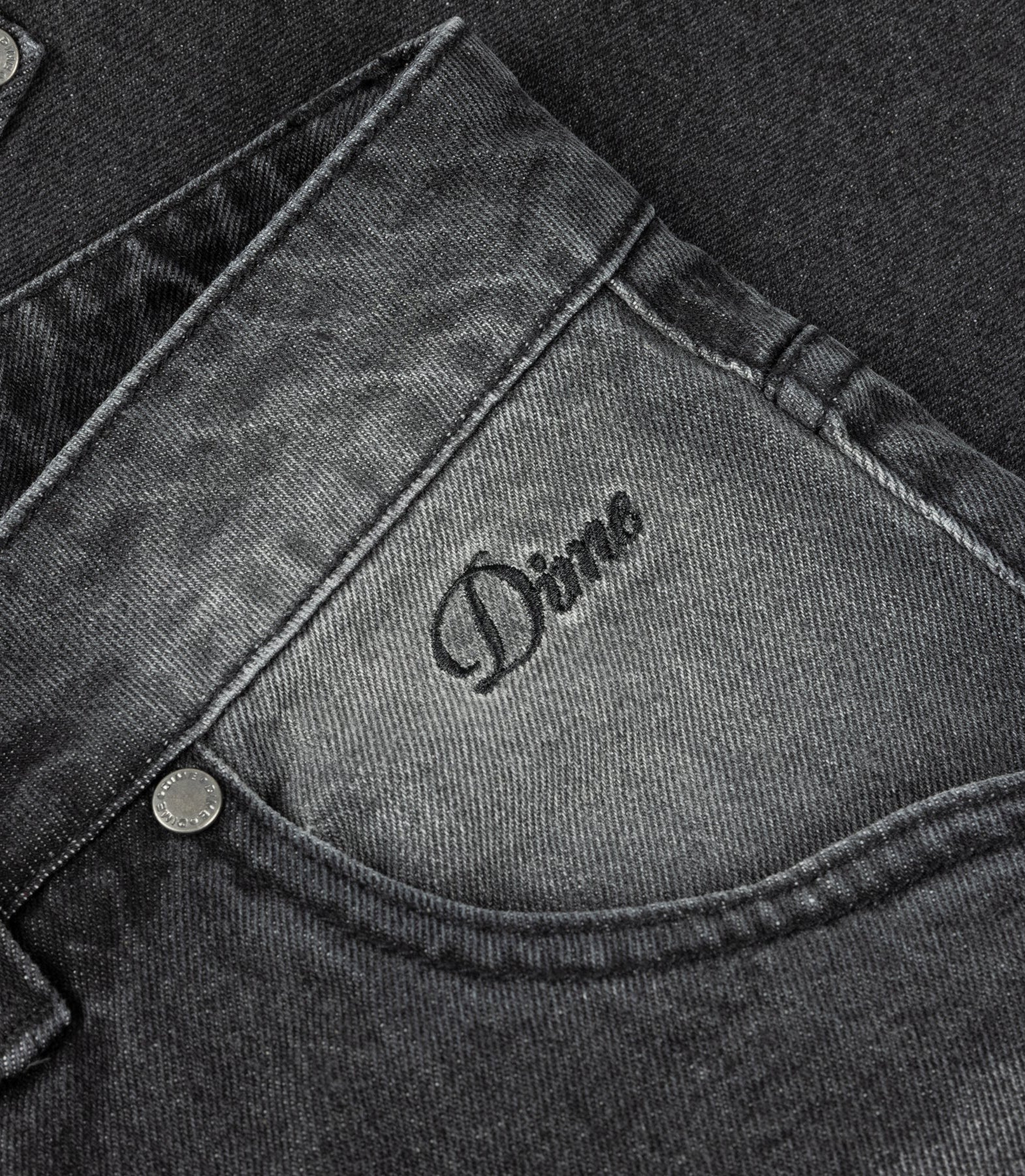CARPENTER DENIM SHORT SANDBLASTED BLACK – Image 2