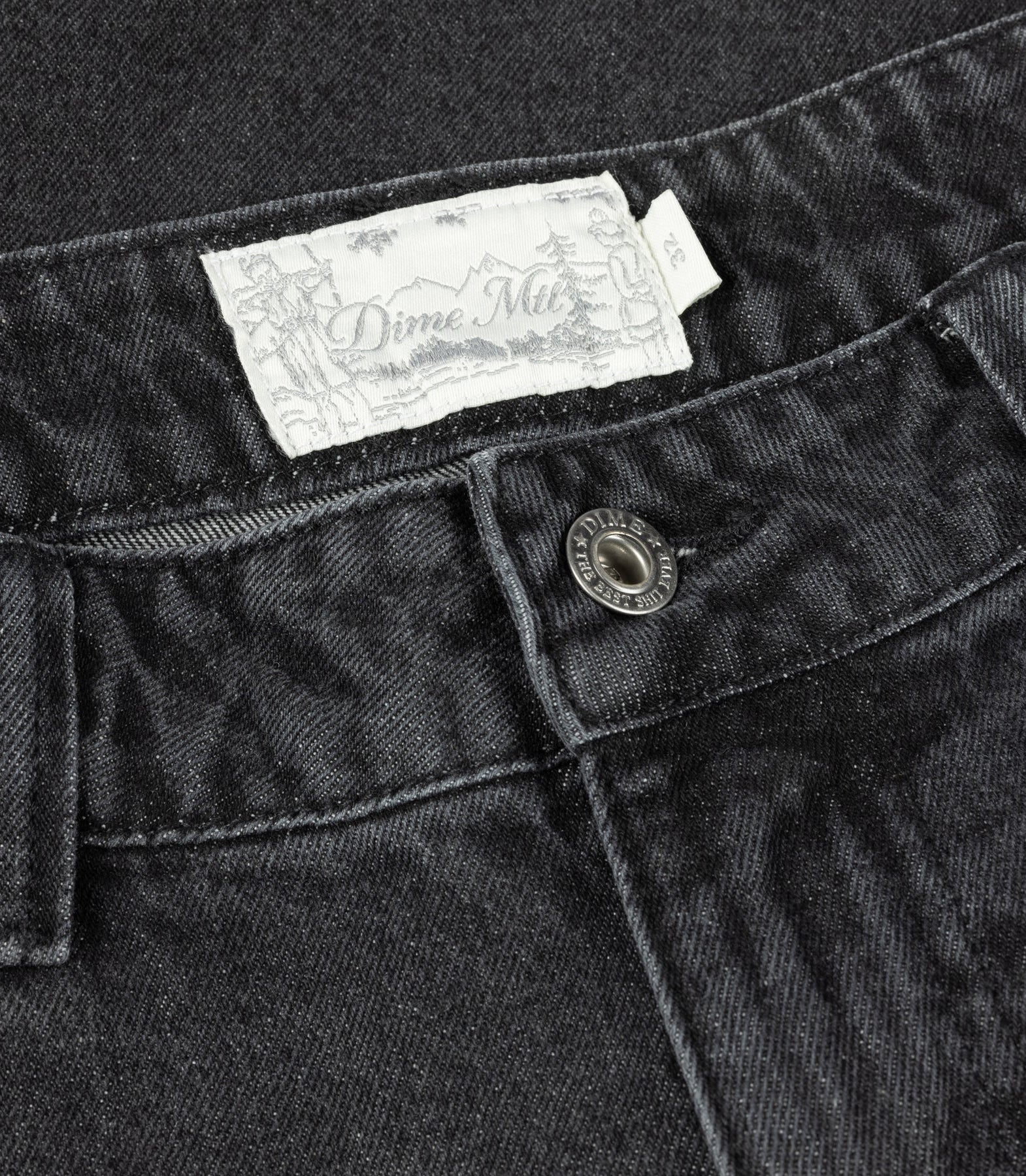 CARPENTER DENIM SHORT SANDBLASTED BLACK – Image 3