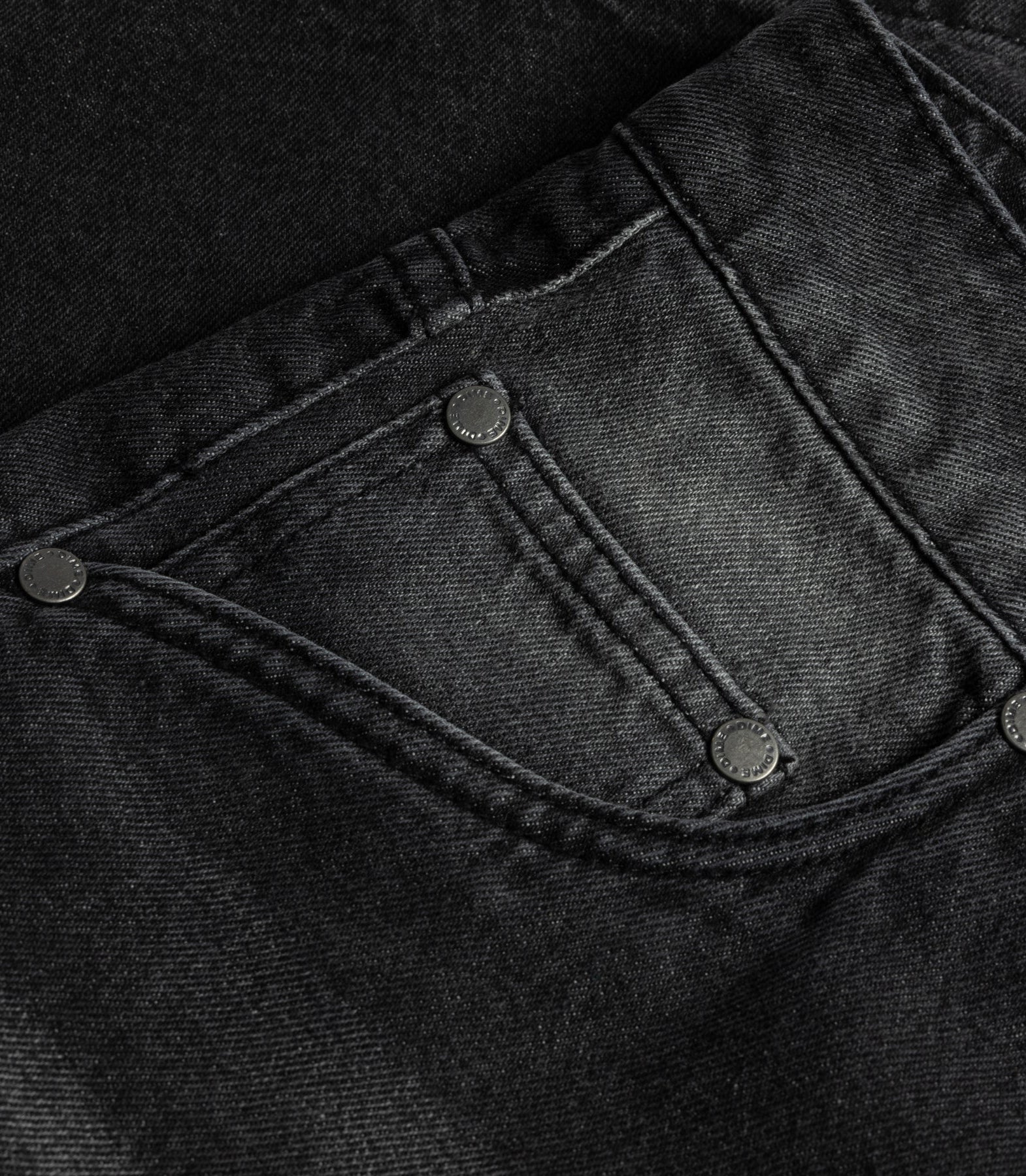 CARPENTER DENIM SHORT SANDBLASTED BLACK – Image 4