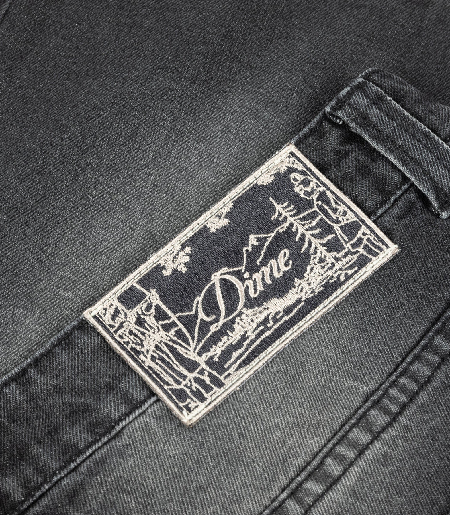 CARPENTER DENIM SHORT SANDBLASTED BLACK – Image 5