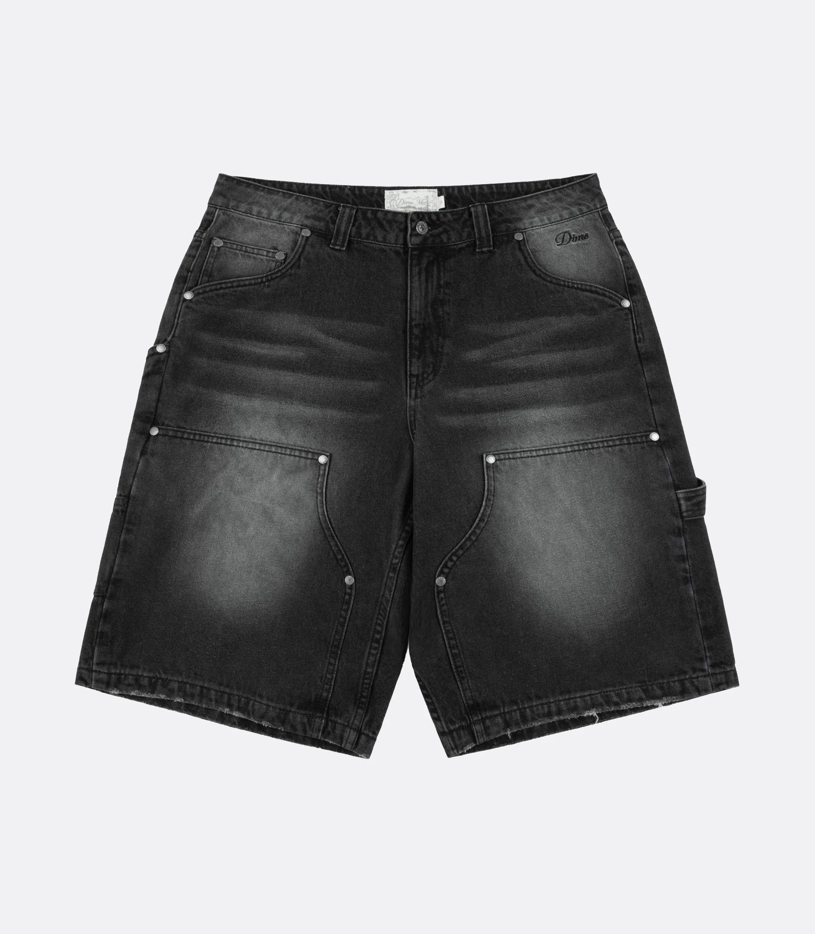 CARPENTER DENIM SHORT SANDBLASTED BLACK