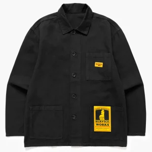 CANVAS CHORE SHIRT BLACK