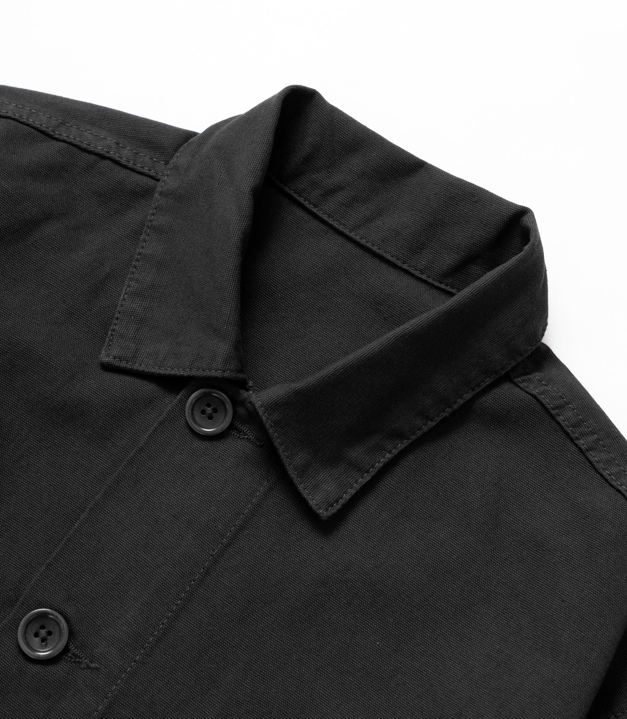 CANVAS CHORE SHIRT BLACK – Image 5