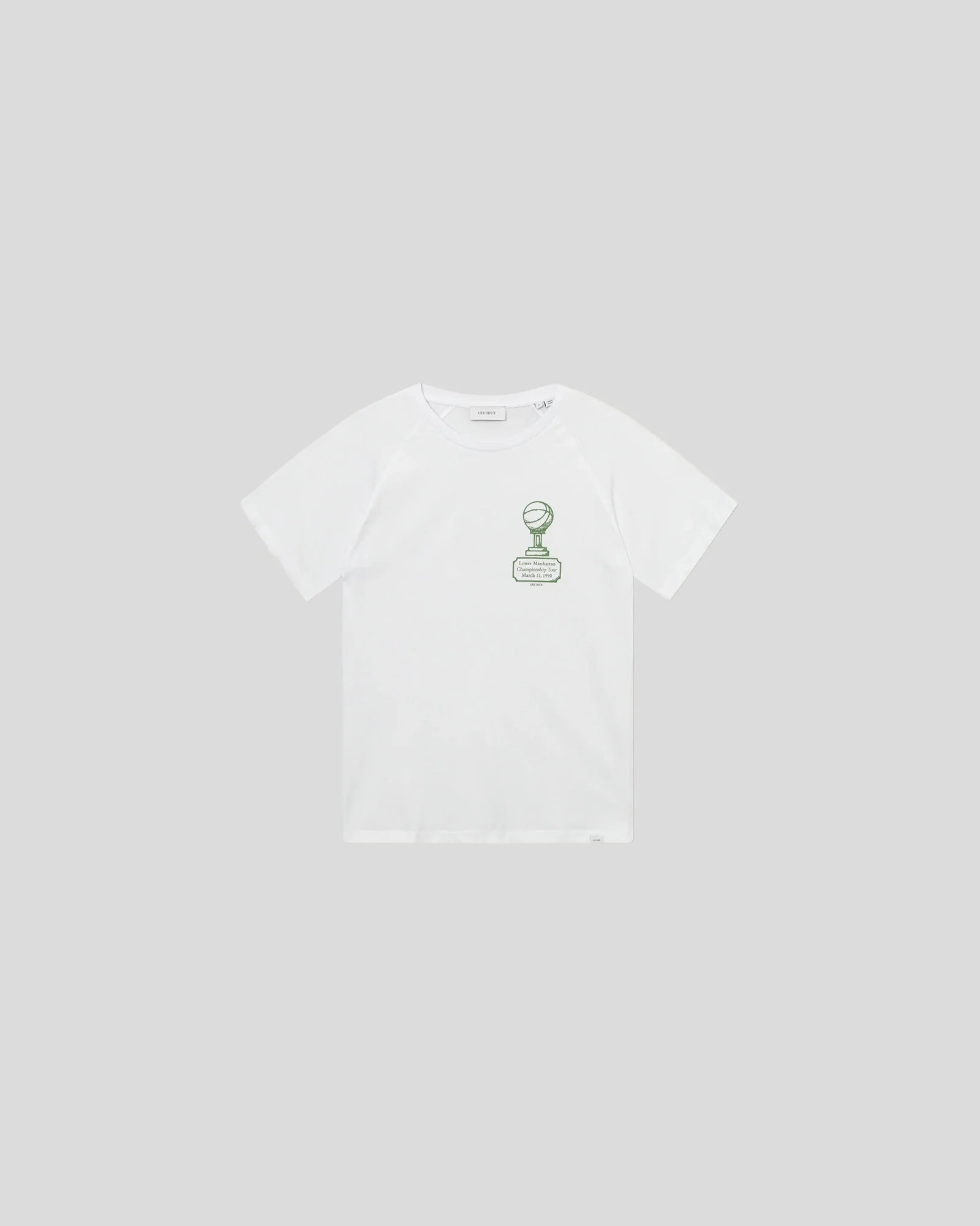 Les Deux || Tournament T-shirt - White/ Vintage Green