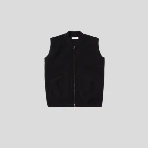 Universal Works || Zip Waistcoat - Black