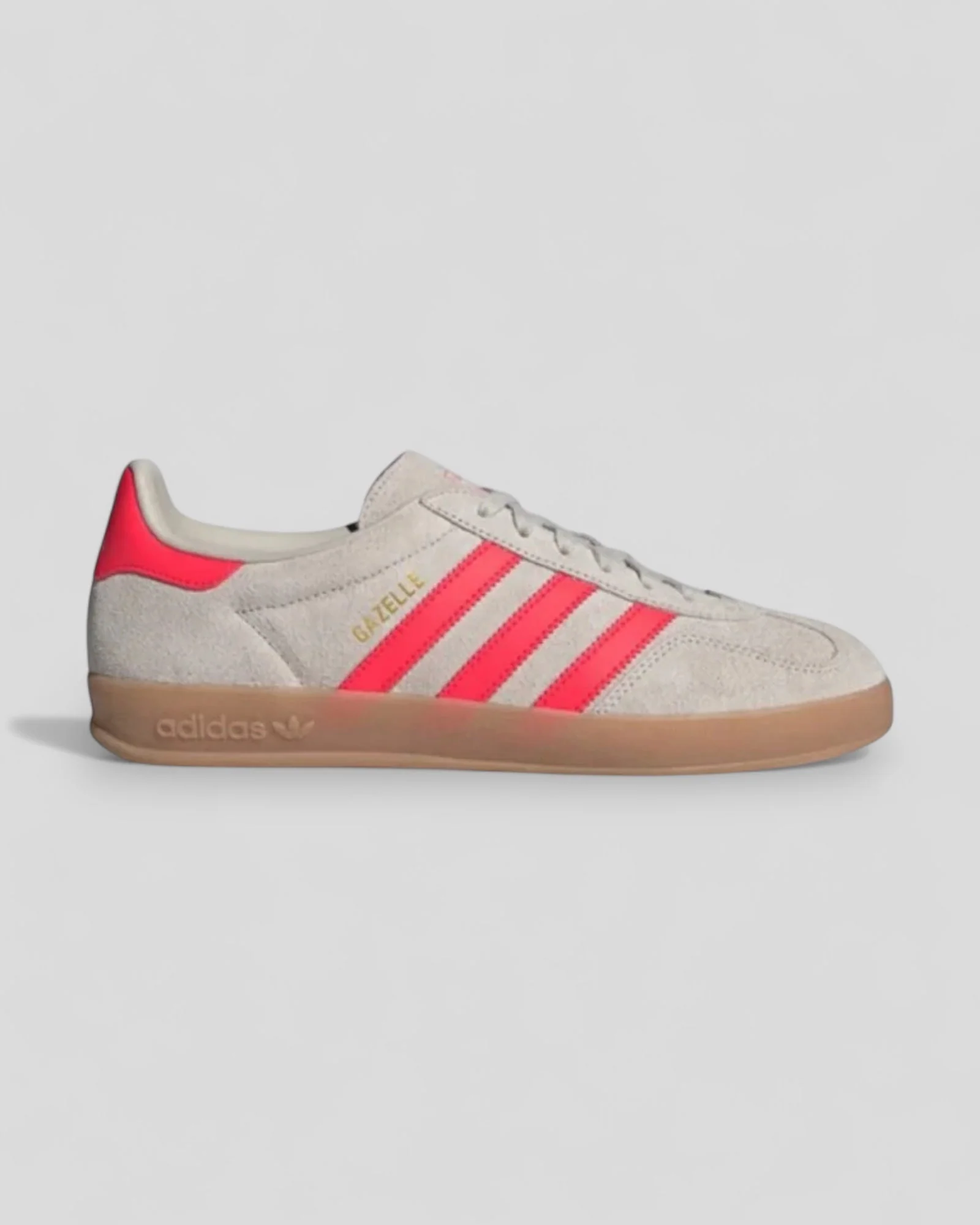 Adidas || Gazelle Indoor - Beige / Lucid Red / Cloud White - M'