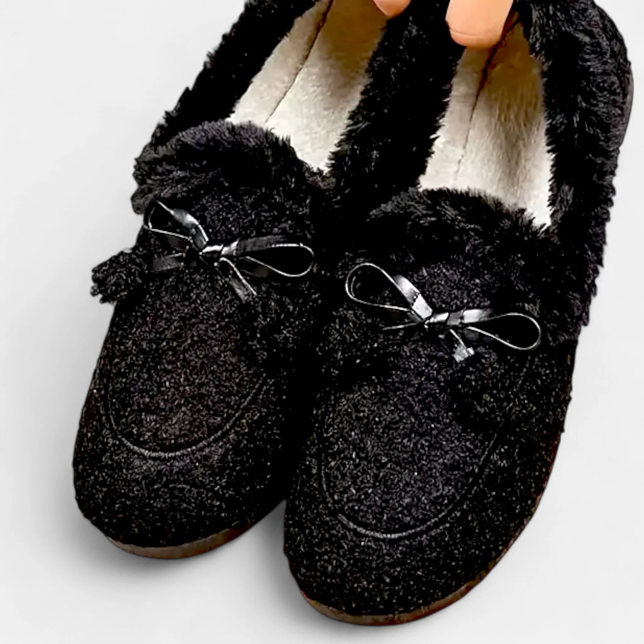 Amarendi | Mocassins Femme en Molleton à Enfiler