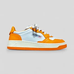 Autry || Medalist - WB06 - White/Orange Men