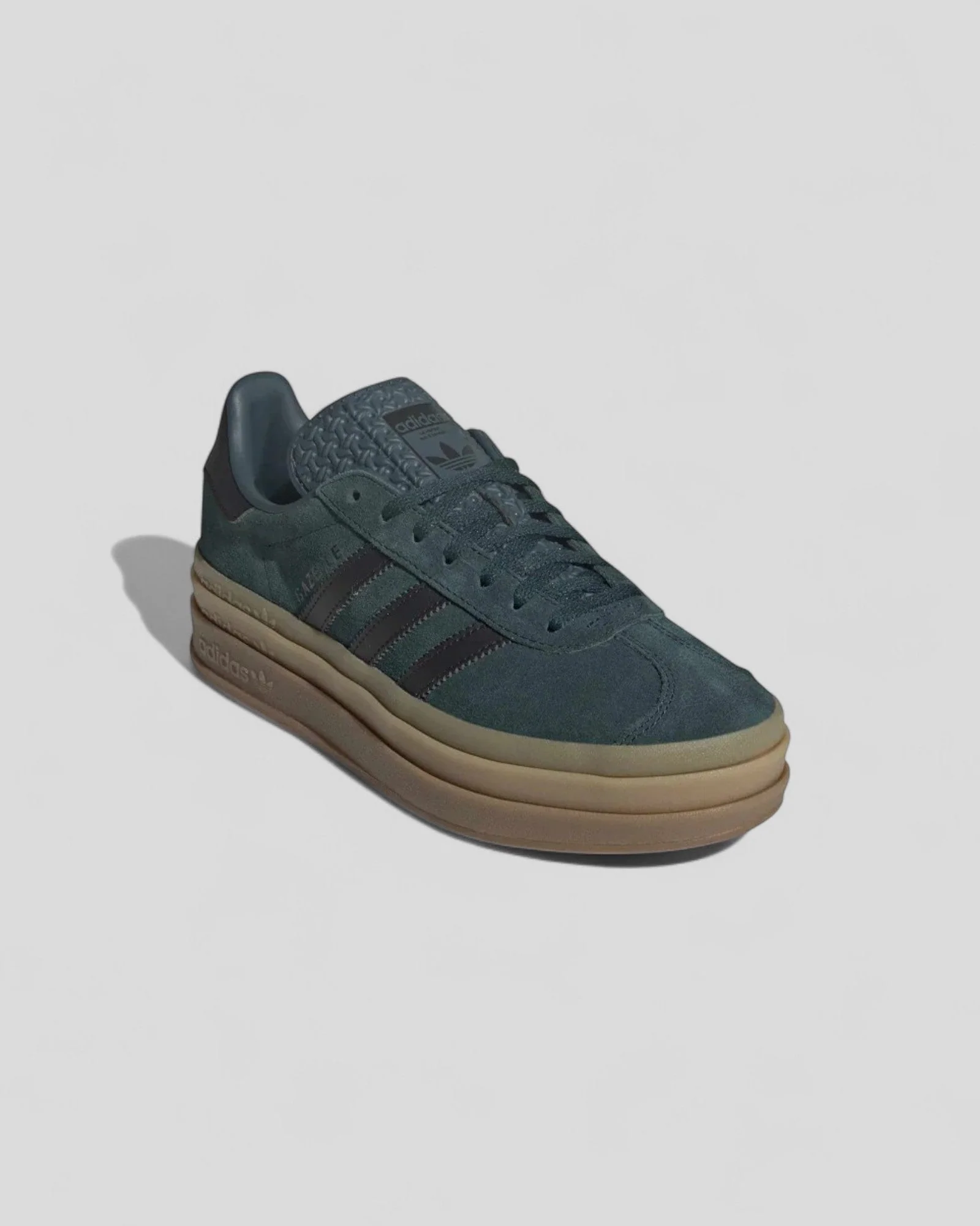 Adidas || Gazelle Bold - Dark Green/ Black – Image 2