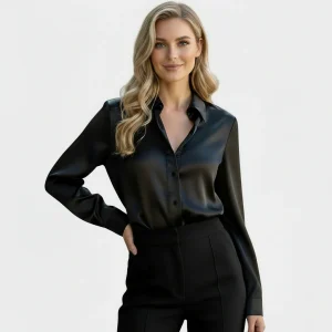 Blouse satinée chic pour femme