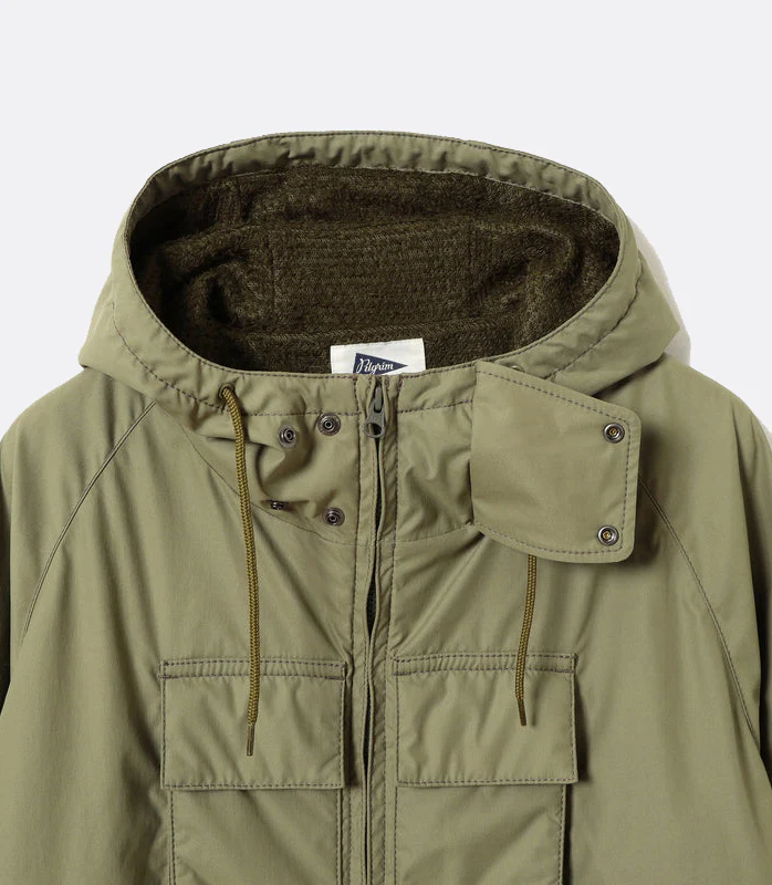 CARILLO Hooded Jacket Olive – Image 3