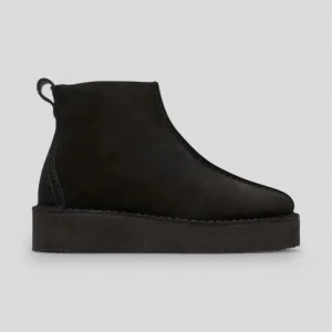 Clarks || Trek Wedge Boot - Black Side
