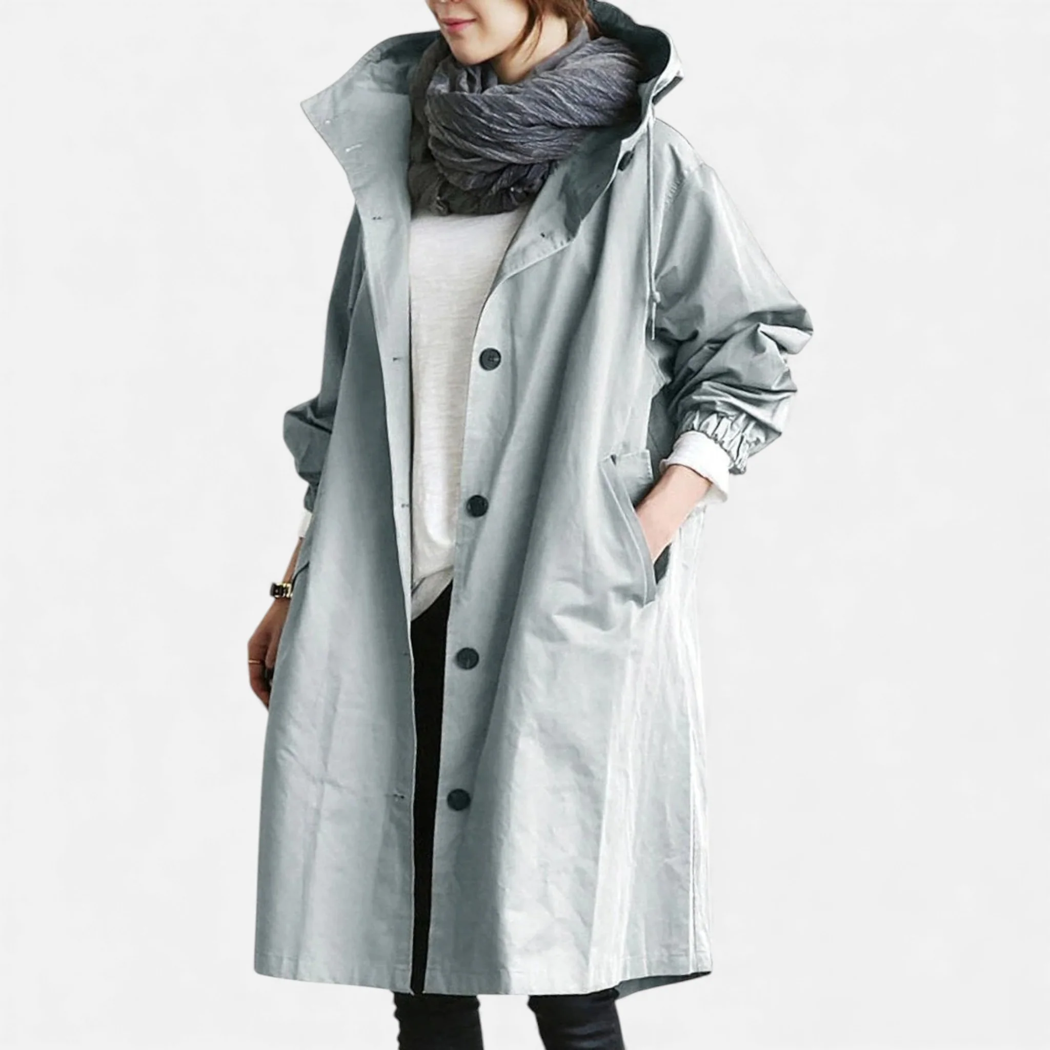 Amarendi | Trench Femme – Capuche Élégante – Image 6