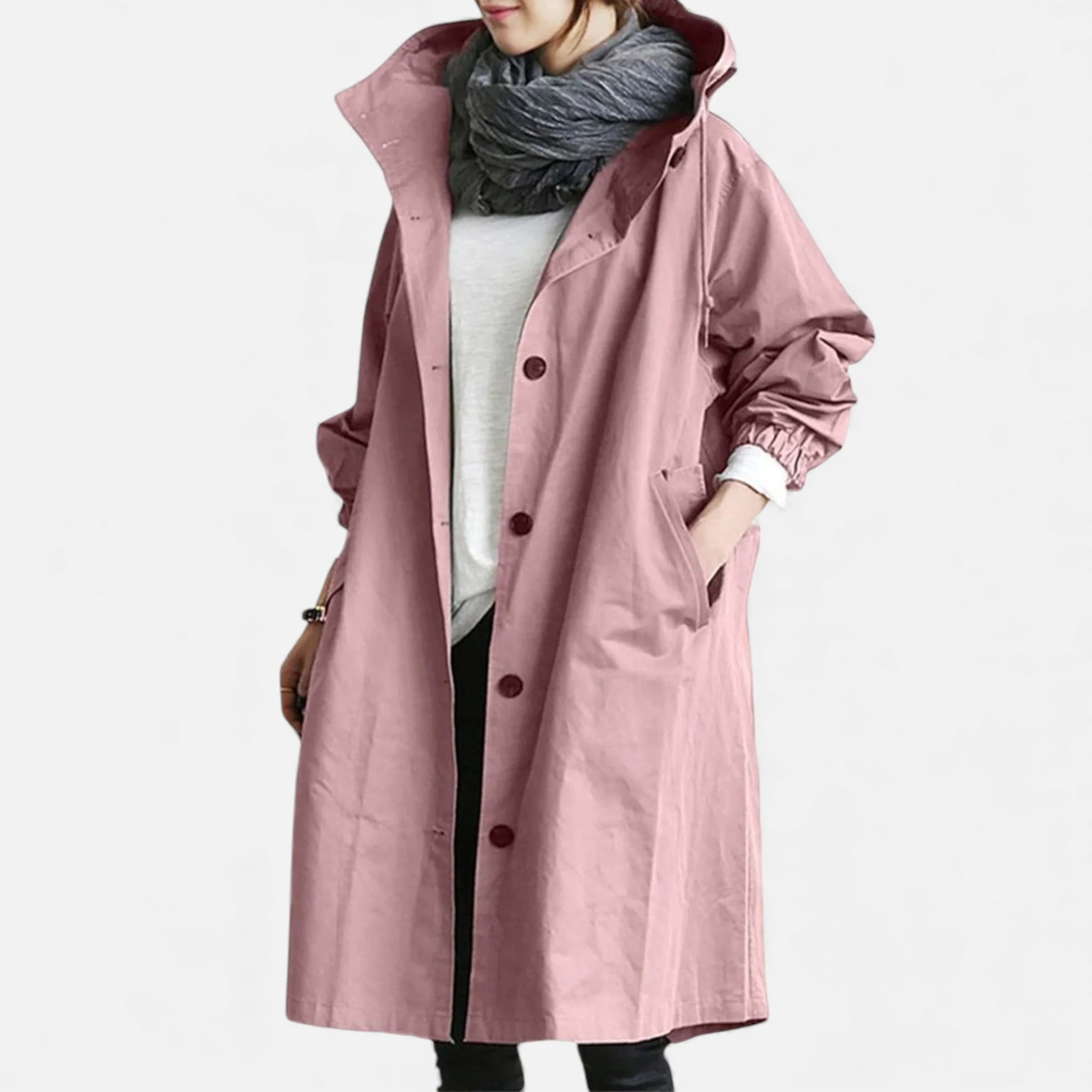 Amarendi | Trench Femme – Capuche Élégante – Image 9