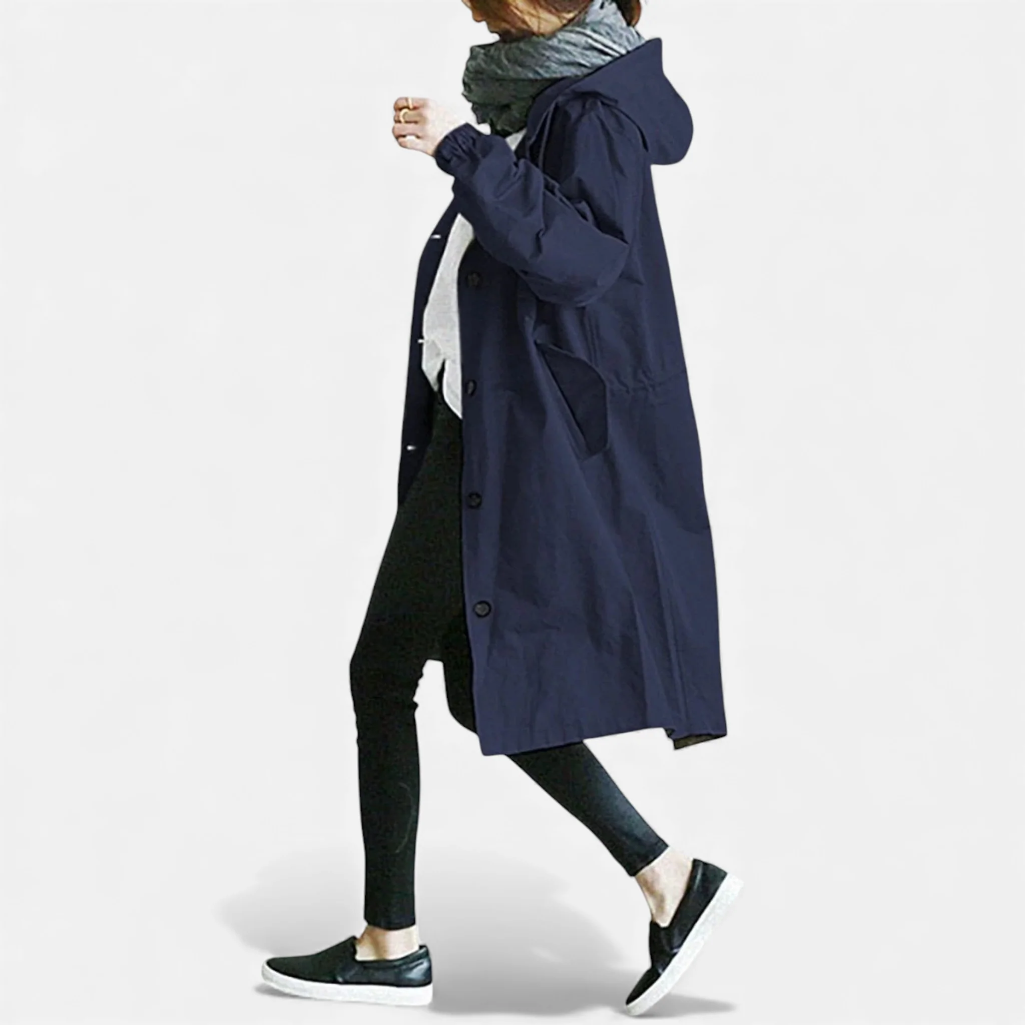 Amarendi | Trench Femme – Capuche Élégante – Image 8