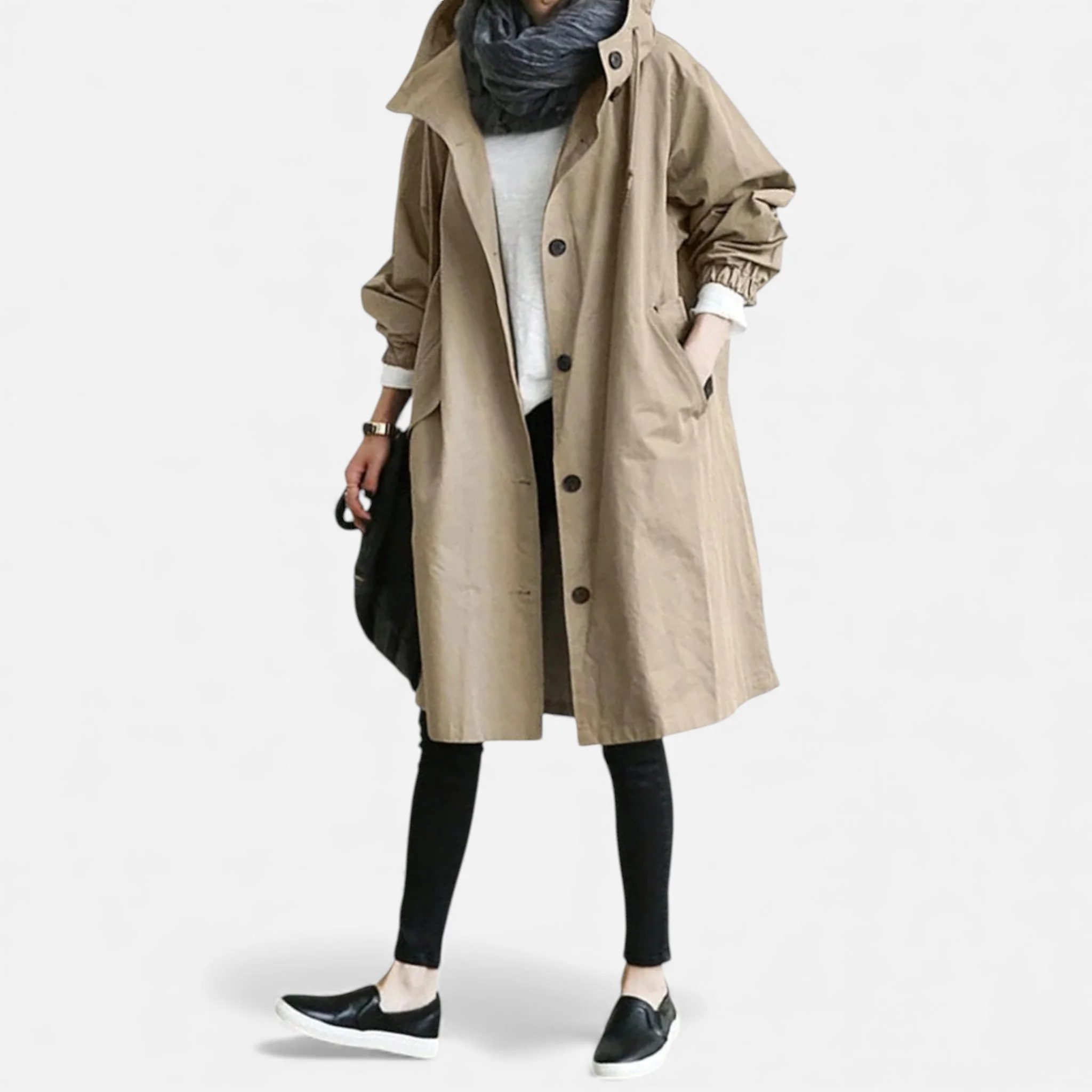 Amarendi | Trench Femme – Capuche Élégante – Image 5