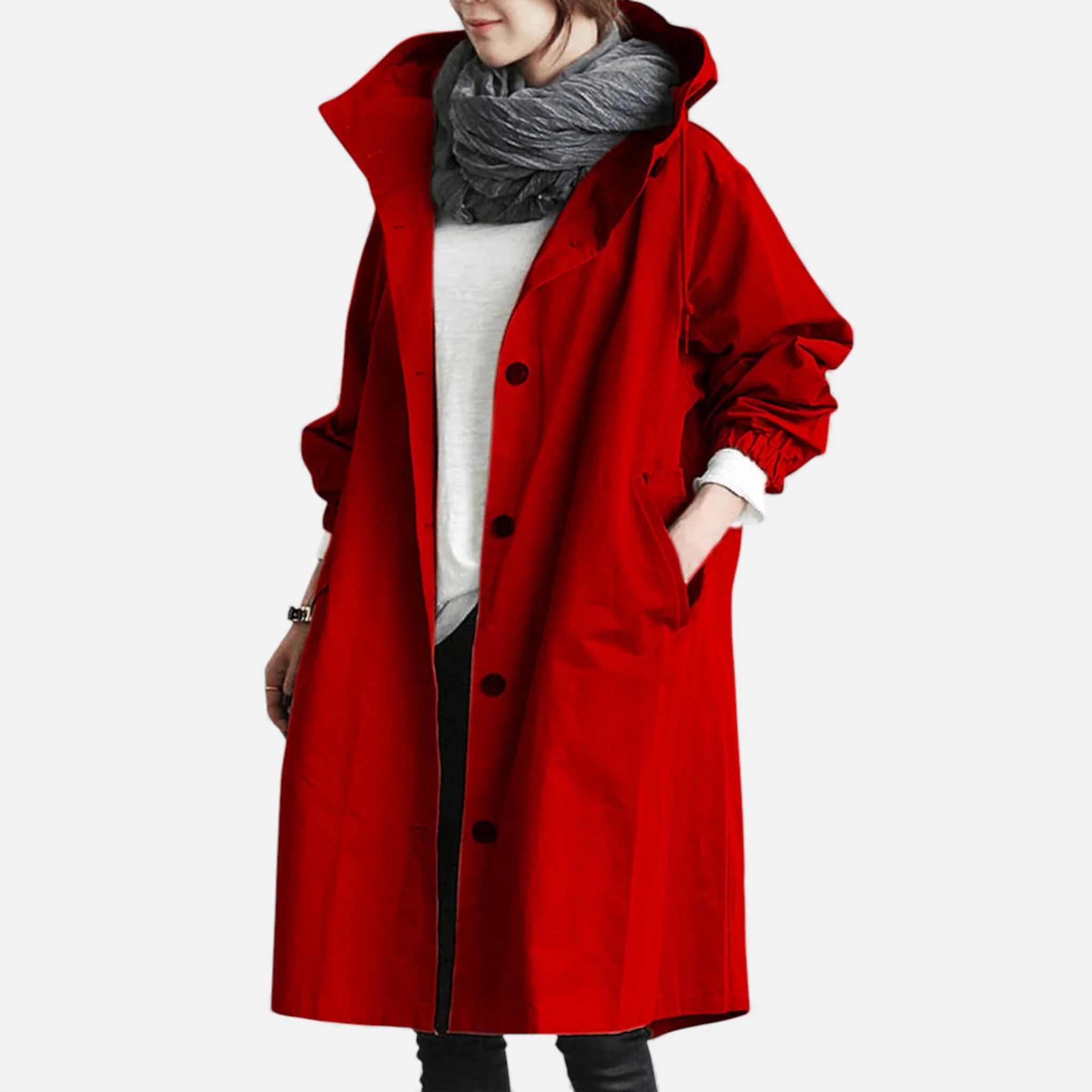 Amarendi | Trench Femme – Capuche Élégante – Image 4