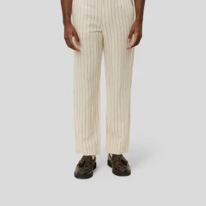 Les Deux || Pino Striped Linen Pants - Ivory