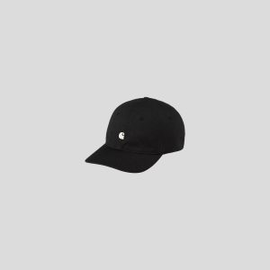 Carhartt || W' Madison Logo Cap - Black/ Wax