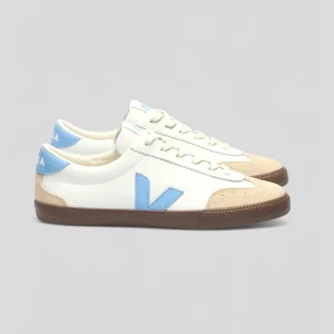 Veja || Volley O.T Leather W' - White Aqua Bark